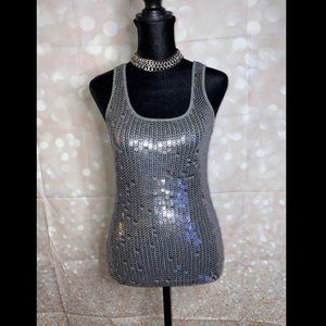 EXPRESS SEQUIN TANK TOP BLOUSE SIZE XS
